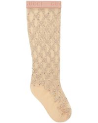 Gucci GG Socken mit Kristallen - Mehrfarbig