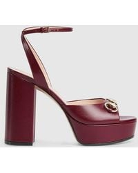 Gucci - Sandales À Semelle Compensée Avec Détail Mors Pour Femme, Taille - Lyst