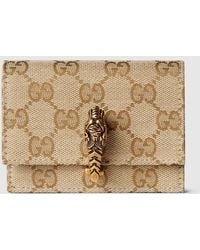 Gucci - Dionysus Small Wallet, Gg Canvas - Lyst