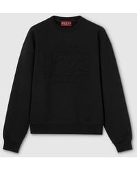 Gucci - Brushed Cotton Jersey Sweatshirt - Lyst