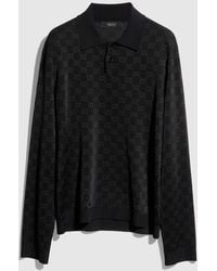 Gucci - Viscose Gg Jacquard Polo Shirt - Lyst