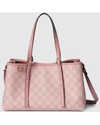 Gucci - Gg Emblem Medium Tote Bag, Gg Canvas - Lyst