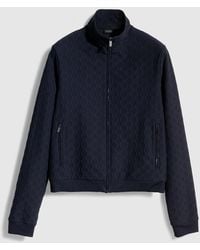 Gucci - Gg Jersey Jacquard Zip Sweatshirt - Lyst