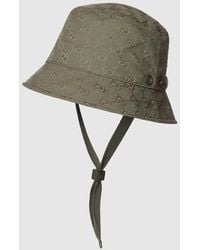 Gucci - Gg Canvas Bucket Hat With Tie, Canvas - Lyst