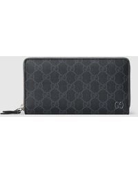 Gucci - Interior Gg Zip Around Wallet - Lyst
