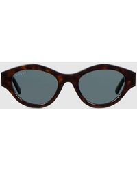 Gucci - Lunettes De Soleil À Monture Œil-De-Chat - Lyst