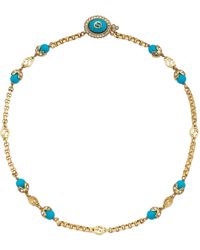 Gucci Halskette mit GG - Blau