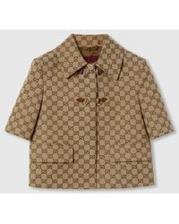 Gucci - Gg Jacket With Horsebit - Lyst