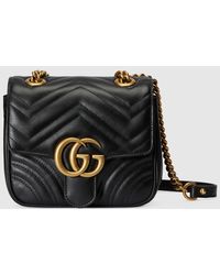 Gucci - GG Marmont Mini-Shopper Aus Matelassé-Leder - Lyst