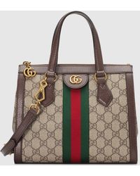 Gucci Ophidia small GG tote bag Brown Cloth ref.163455 - Joli Closet