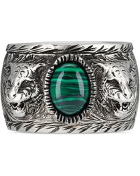 Gucci Garden Ring In Silver - Metallic