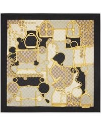Gucci - GG Horsebit Silk Scarf - Lyst