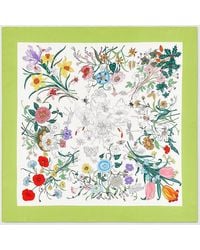 Gucci - Printed Silk Carré, Silk - Lyst