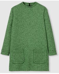 Gucci - Robe En Laine Et Coton Moulinés, Taille - Lyst