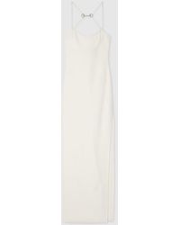Gucci - Long Silk Dress With Crystal Horsebit, Ready-To-Wear - Lyst