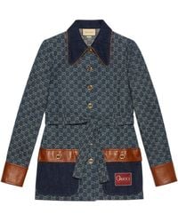 Gucci - Washed Organic Denim Jacket - Lyst