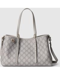 Gucci - Gg Emblem Small Tote Bag, Gg Canvas - Lyst