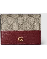 Gucci - Gg Marmont Bi-Color Mini Wallet - Lyst
