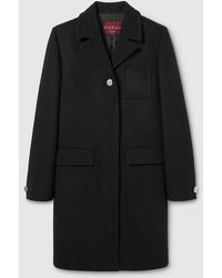 Gucci - Abrigo De Lana Batavia Con Parche, Talla - Lyst