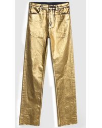 Gucci - Slim Fit Coated Cotton Denim Pants - Lyst