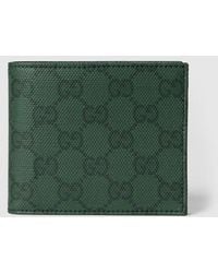 Gucci - Essence Classic Bi-Fold Wallet, Original Gg Fabric - Lyst