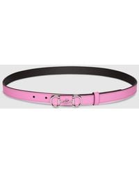 Gucci - Thin Belt With Horsebit Buckle, Size 100 - Lyst