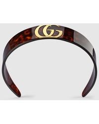 Gucci - Hair Band With Double G, Resin - Lyst