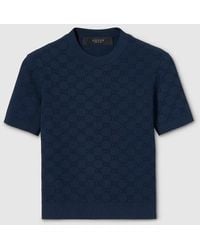 Gucci - Gg Fine Fabric Jacquard Top - Lyst
