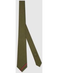 Gucci - Web Silk Jacquard Tie - Lyst