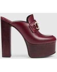 Gucci - Platform Mule With Horsebit, Size 35 It - Lyst