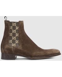 Gucci - Worn-Out Effect Ankle Boot - Lyst