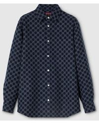 Gucci - Gg Brushed Flannel Shirt - Lyst