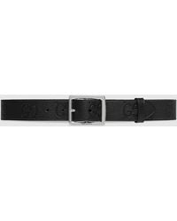 Gucci - GG Rubber-effect Leather Belt - Lyst