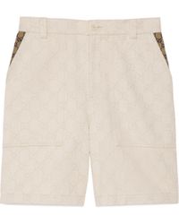 Gucci - GG Cotton Jacquard Bermuda Shorts - Lyst
