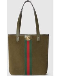 Gucci - Ophidia Medium Tote Bag, Suede - Lyst