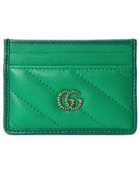 Gucci GG Marmont Card Case - Green