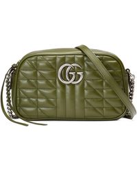 Gucci Borsa a spalla GG Marmont misura piccola - Verde