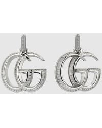 Gucci - Gg Marmont Crystal Earrings - Lyst