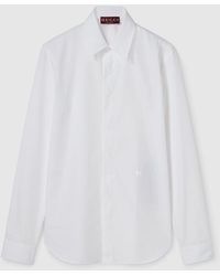 Gucci - Piece Dyed Poplin Shirt, Size 17, Ready-To-Wear - Lyst