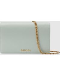 Gucci Leather Bamboo Diana Chain Wallet (SHF-bkBLXN) – LuxeDH