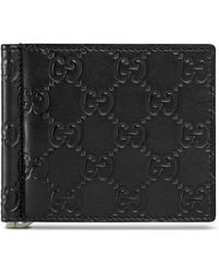 Gucci Signature Money Clip Wallet - Black