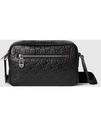 Gucci - Sacs À Bandoulière Gg Emblem Petit Format - Lyst