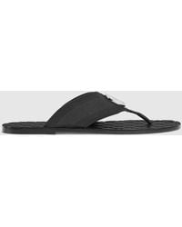 Gucci - Riviera Thong Sandal, Fabric - Lyst