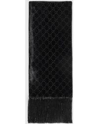 Gucci - Gg Velvet Devoré Stole - Lyst