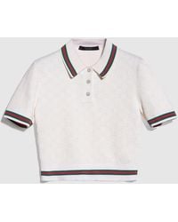 Gucci - Gg Extra Fine Cotton Jacquard Polo Shirt - Lyst