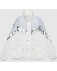 Gucci - Nylon Jacket With Interlocking G - Lyst