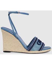 Gucci - Platform Espadrille, Fabric - Lyst