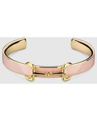Gucci - Horsebit Bangle Bracelet With Enamel - Lyst
