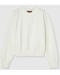 Gucci - Cotton Jersey Sweatshirt With Print - Lyst