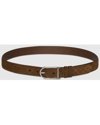 Gucci - Reversible Belt With Rounded Buckle, Size 100 - Lyst